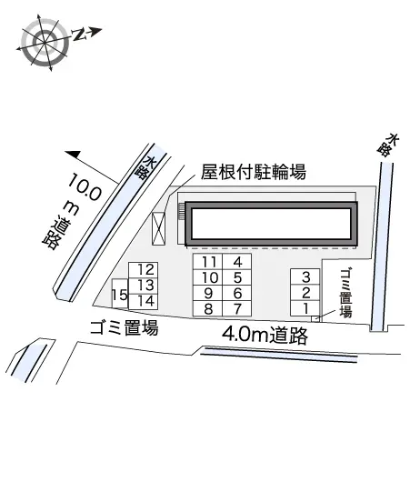 ★手数料０円★岡山市中区平井　月極駐車場（LP）